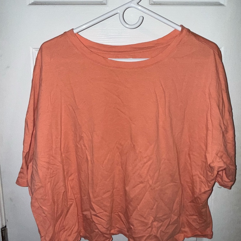 Old Navy Women's Long Sleeve Tee in Vibrant Orange